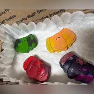 Halloween Crayons Set Handmade colorful